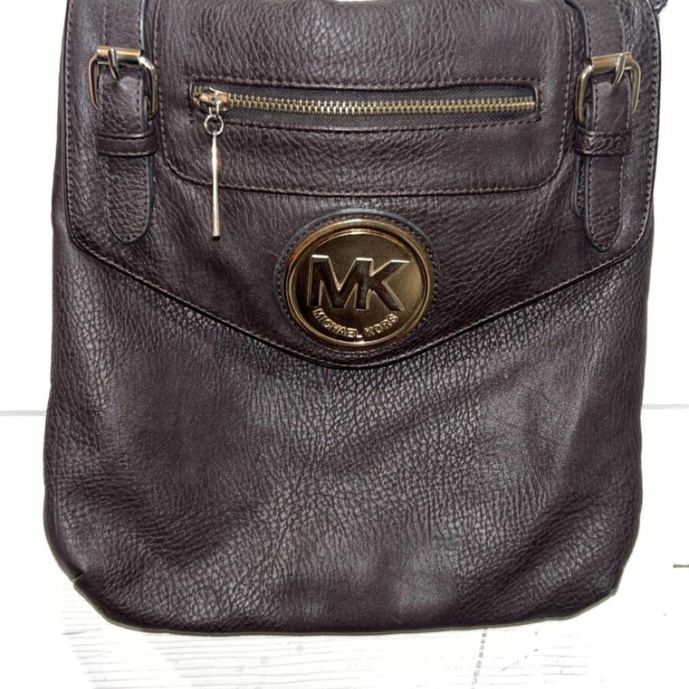Michael kors brown leather crossbody